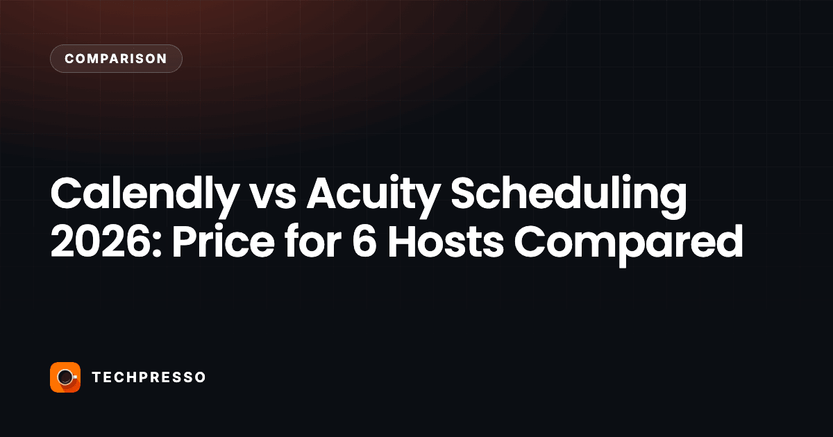 Calendly vs Acuity Scheduling 2026: Price for 6 Hosts Compared