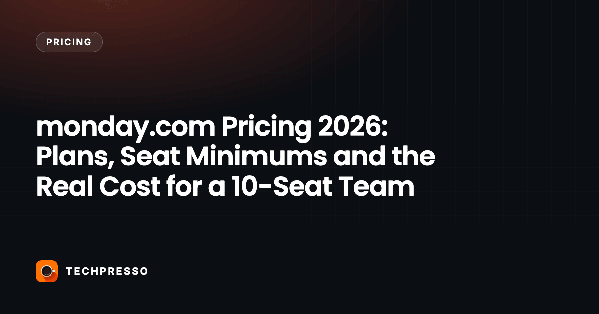 monday.com Pricing 2026: Plans, Seat Minimums and the Real Cost for a 10-Seat Team