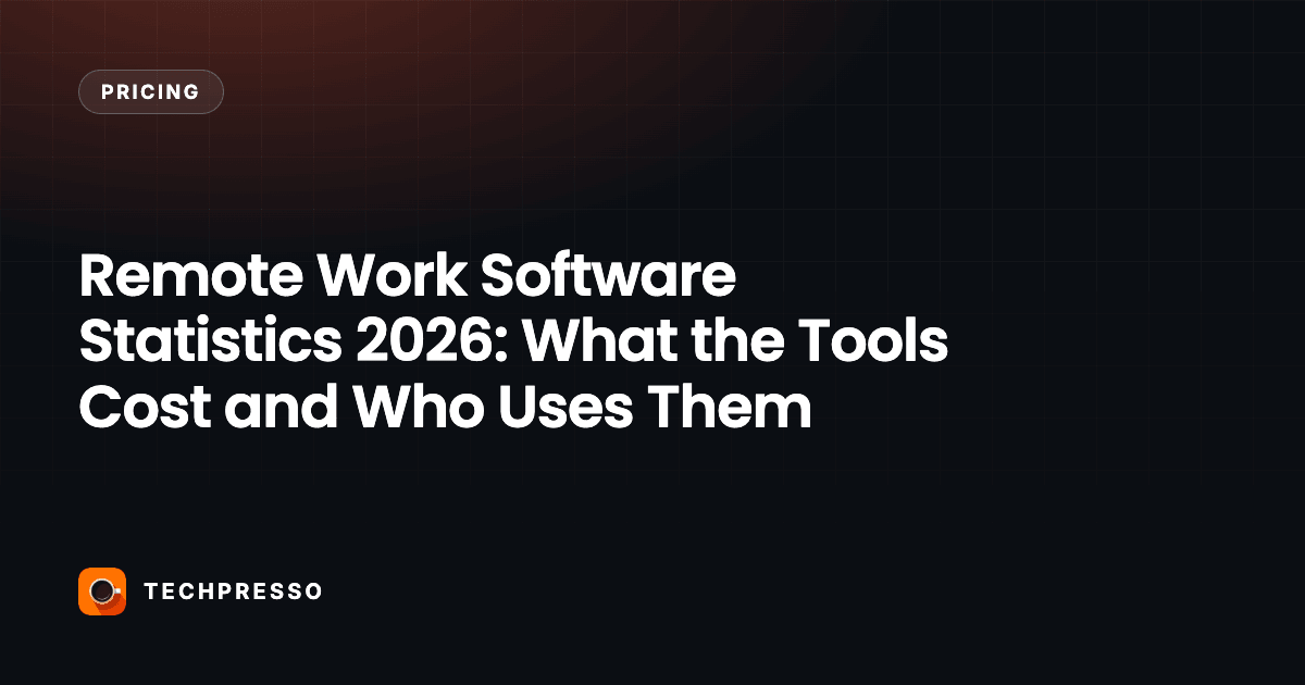 Remote Work Software Statistics 2026: What the Tools Cost and Who Uses Them